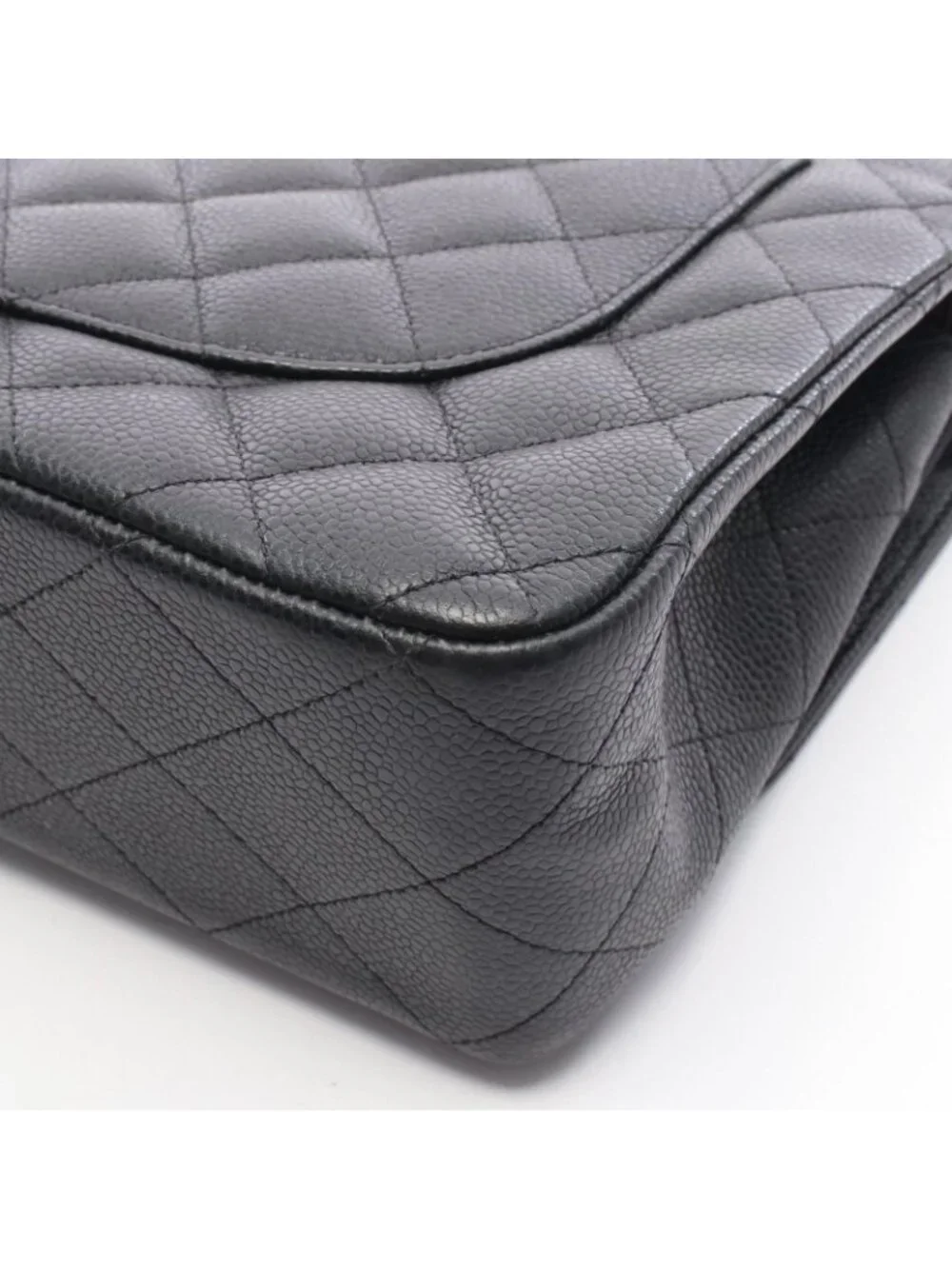 Chanel Shoulder Bag Maxi Quilted 30 Classic Large Double Flap Black Caviar